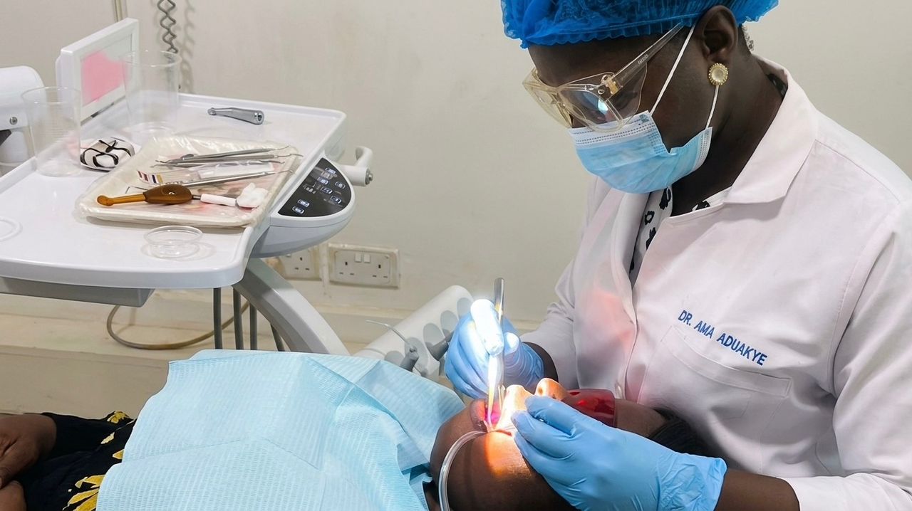 Root canal treatment at Dentoc Dental Clinic, Accra, Ghana